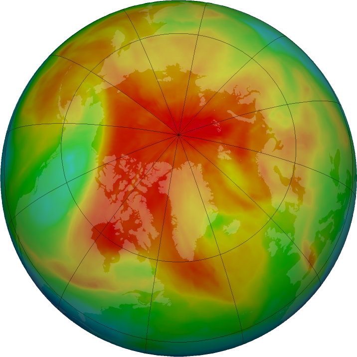 Arctic ozone map for 01 April 2016